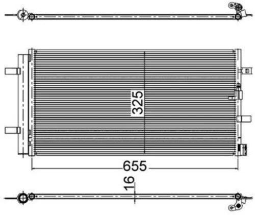 Mahle AC2000S -knecht-behr Ac2000s A C-kondansatör Audi A6 4g0260401a ürün görseli 1