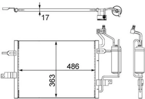 Mahle AC404000S -knecht-behr Ac404000s A C-kondansatör Opel Meriva 1850086 ürün görseli 1