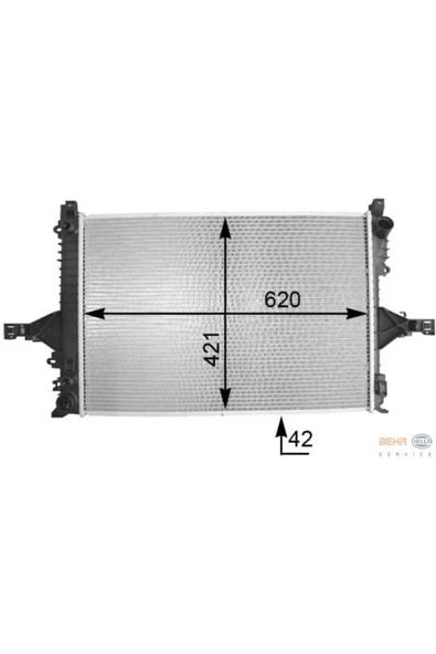 Mahle CR1547000S KNECHT  Su Radyatörü (115×1050) Volvo C70 (Eno:8Mk376774231) ürün görseli 1