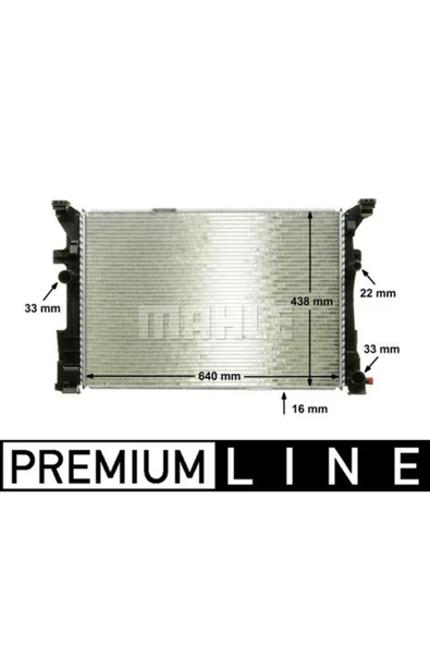 Mahle CR2169000P KNECHT  Su Radyatörü (150×890) Mercedes Benz A-/B-Class (Eno:8Mk376924011) ürün görseli 1