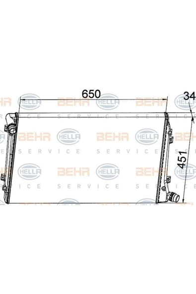 Mahle CR1395000S Cr1395000s Radyatör 05- Passat Jetta 2.0tdı ürün görseli 1