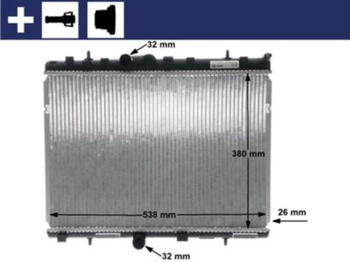 Mahle CR5000S -knecht-behr Cr5000s Radyatör Soğutucu Peugeot 1007 207 1330.p8 ürün görseli 1