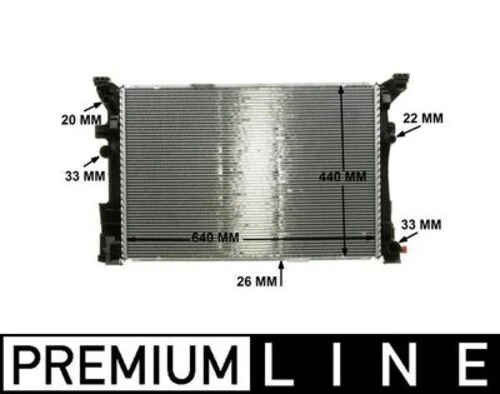 Mahle CR2170000P KNECHT  Su Radyatörü 640×43826) W176 W246 C117 W242 A 160 A 180 A 200 M 270.910 (Eno:8Mk376924021) ürün görseli 1