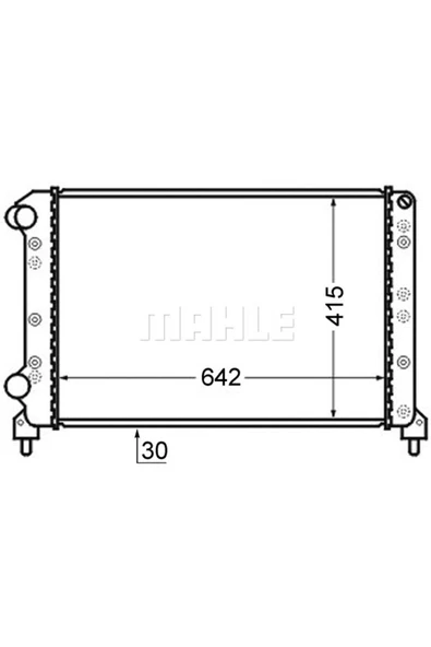 Mahle CR753000S Cr753000s Su Radyatörü (475×830) Doblo (eno:8mk376724791) ürün görseli 1