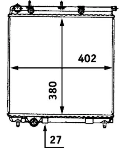 Mahle CR558000S -knecht-behr Cr558000s Radyatör Soğutucu Citroen C3 1330.q5 ürün görseli 1