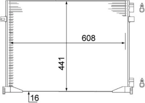 Mahle AC528000S -knecht-behr Ac528000s A C-kondansatör Renault Trafic V 01 0 ürün görseli 1