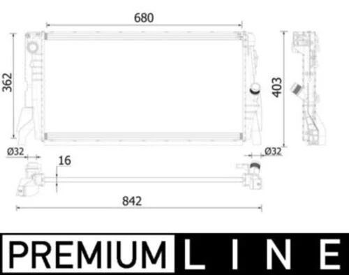 Mahle CR2315000P -knecht-behr Cr2315000p Motor Su Radyatörü Mini F55 F56 14 17 Premium Line 17117617594 ürün görseli 1