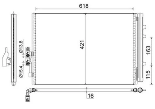 Mahle AC779000S -knecht-behr Ac779000s A C-kondansatör Bmw X3 64539216144 ürün görseli 1