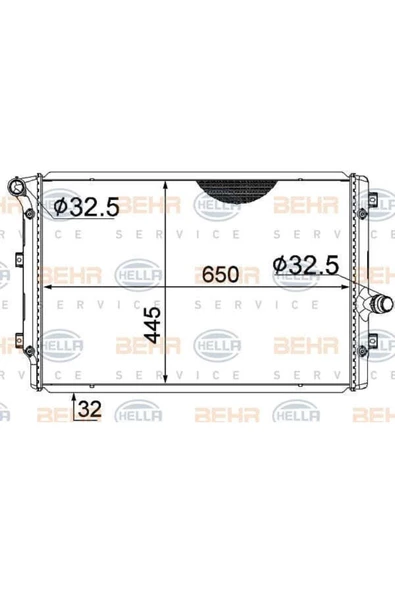 Mahle CR1539001S Radyatör 05- Golf V Jetta Psst-Touran A3 Aı.Tt 2.0 TDI-FSI - Ac ürün görseli 1