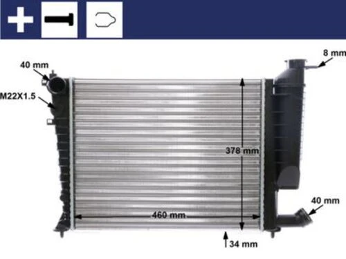Mahle CR478000S -knecht-behr Cr478000s Radyatör Soğutucu Citroen Xsara Psa 306 1330.51 ürün görseli 1