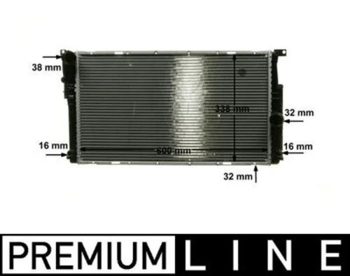 Mahle CR1909000P -knecht-behr Cr1909000p Motor Su Radyatörü Premium Line Bmw N20 N26 N55 F20 F30 F32 F34 F36 F22 F80 F81 7618807 ürün görseli 1