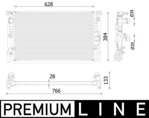 Mahle CR2324000P -knecht-behr Cr2324000p Motor Su Radyatörü Premium Line Bmw G11 G12 15 20 G15 G16 18 20 0 ürün görseli 1