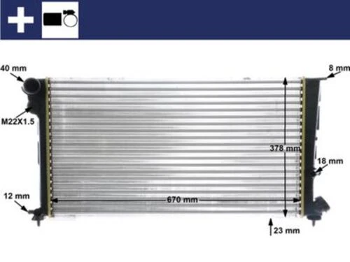 Mahle CR475000S -knecht-behr Cr475000s Radyatör Soğutucu Citroen Berlingo Xsara Dı 0 ürün görseli 1