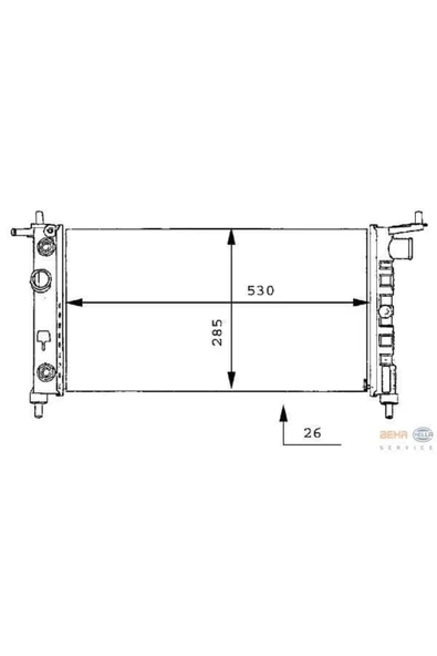 Mahle CR269000S Cr269000s Radyatör 96- Corsa.b 1.4 8v *c14nz* -ac -os ürün görseli 1