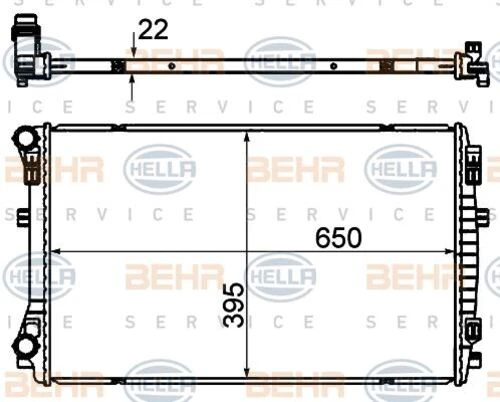 Mahle CR2054000S KNECHT  Su Radyatörü (650×395×22) A3 Octavia Golf Vıı 1.6 TDI 1.4 Tsı 13- Cpvb Czca Crkb Cxxb Dbka (Eno:8Mk376901374) ürün görseli 1