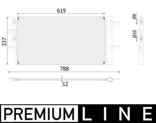 Mahle AC894000P -knecht-behr Ac894000p A C-kondansatör Bmw 2 F45 46 X1 X2 64509271205 ürün görseli 1