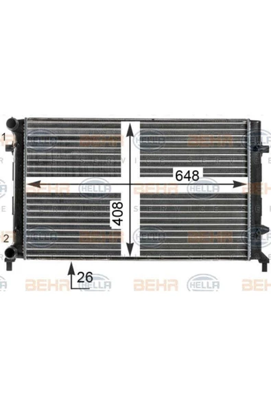 Mahle CR30000S Radyatör 04- Golf V Caddy Jtta-Psst-Touran 1.6-1.9-2.0 FSI-TDI - Ac ürün görseli 1