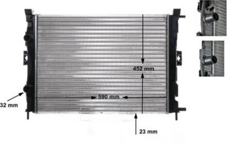 Mahle CR1690000S -knecht-behr Cr1690000s Radyatör Soğutucu Renault Megane Iı 8200115541 ürün görseli 1