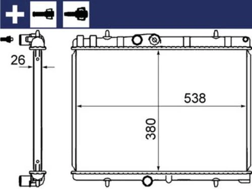 Mahle CR2014000S -knecht-behr Cr2014000s Kradyatör 307-407-c4-c5-berlingo-partner1.6-1.8-2.0 Hdı Ac Klimasız Mek 380x552x26 1330.f5 ürün görseli 1