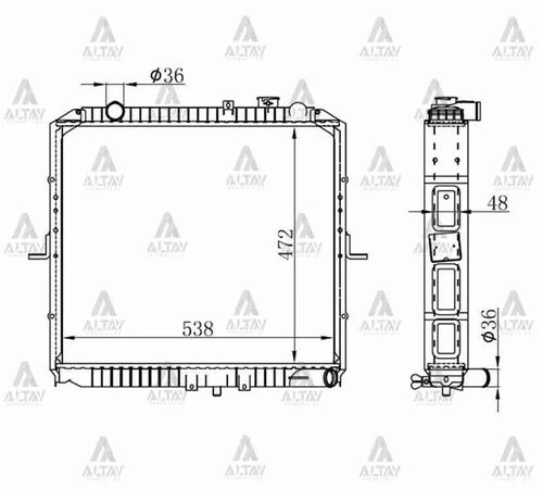Maher 10487  Radyatör Su Bongo 04= K2500 32Mm (Mt) ürün görseli 1