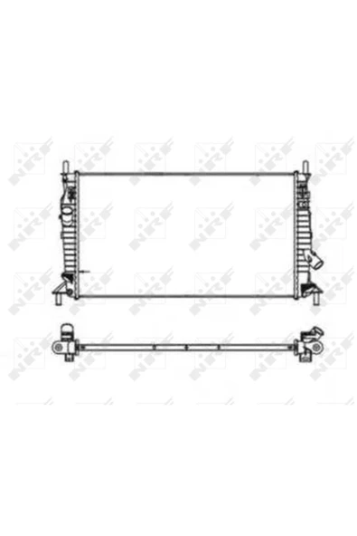 NRF 53403  Motor Su Radyatörü Focus II C Max 1,6TDCI / 2,0TDCI / 1,6 / 1,8 04-081,6TDCI 07 /- Mazda 3 ürün görseli 1