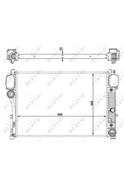 NRF 53839  Motor Su Radyatörü S-class W221 06-13 C216 06-13 ürün görseli 1