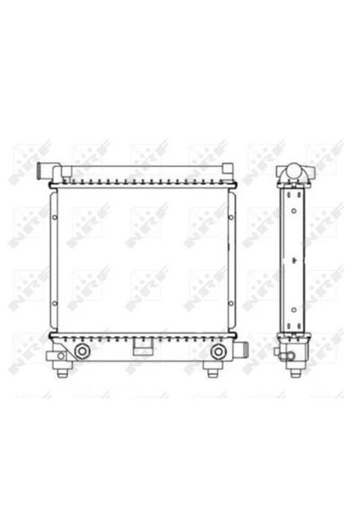 NRF 517662 Motor Su Radyatoru (klımasız / Otomatık Sanzıman) 190 W201 8593 W124 8692 S124 8690 ürün görseli 1