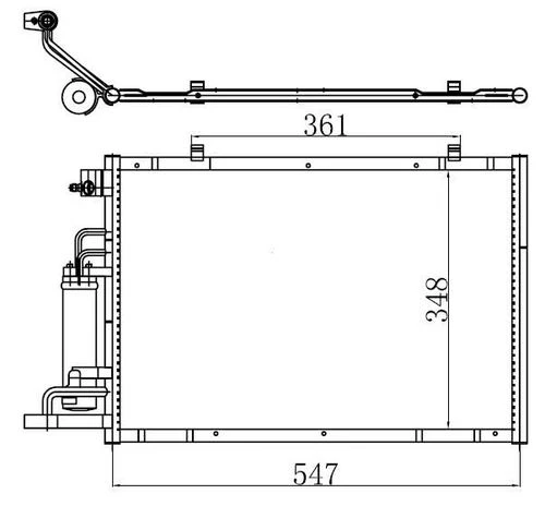 Ori CFR010016 S  Klima Kondenseri Fiesta 1.2İ-1.4TDCI-1.4İ-1.6İ 08 ürün görseli 1