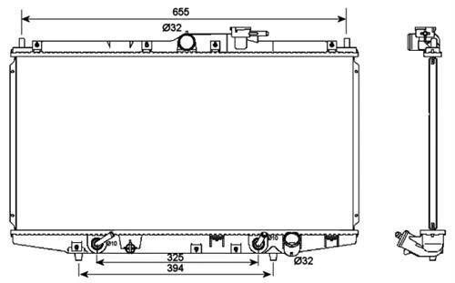 Ori BHN093016 S  Radyatör Brazing Accord 1.6-1.8-2.0 98 350X678X16 ürün görseli 1