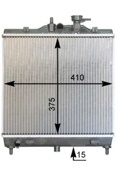 Ori BKI005016 Motor Radyatoru 410x378x16 Pıcanto 1.0/1.1 04- Manuel Bkı005016 Oem ürün görseli 1