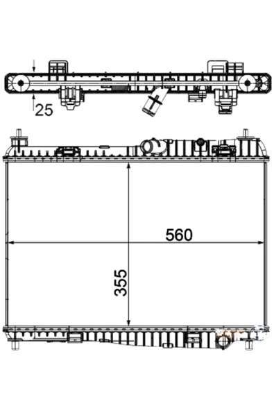 Ori BFR147018 Radyatör Brazing Fıesta 1.2 1.4 1.6ti 08 Bmax 1.4 12 350x558x18 ürün görseli 1
