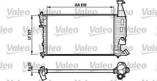 Valeo 732563  Su Radyatörü Partner 98- / Berlingo 98- 1.4 1.6 16V 1.8 ürün görseli 1