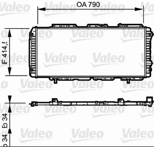 Valeo 731611  Su Radyatörü Ducato 94-06 / Boxer 94-06 / Jumper ürün görseli 1