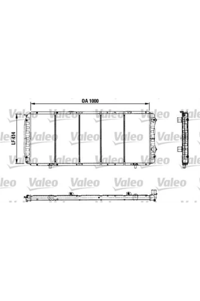 Valeo 731013 Su Radyatörü Corsa B 93-00 Mt Nac Combo 93-00 1.2 1.4 1.4 16v Mt Nac Tıgra A 94- 1.4 16v 1.6 16v Mt ürün görseli 1