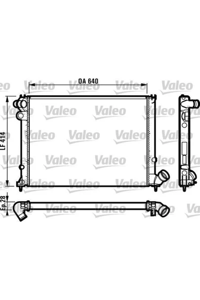 Valeo 731381 Su Radyatörü 406 95- 1.6 1.8 1.8 16v Mt Ac ürün görseli 1
