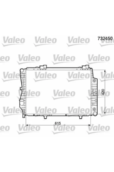 Valeo 732451 Radyator Mercedes C Class 732450 ürün görseli 1