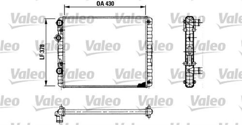 Valeo 730956  Su Radyatörü Polo III 95- 1.0 1.4I 1.4 16V 1.4 TDI 1.9 Sdı Mt Nac Lupo 98- / Arosa 97- ürün görseli 1