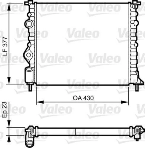 Valeo 731378  Su Radyatörü CLIO II 1.5 DCI 65Ps Nac K7M K7J E7J K4M Nac Kangoo 1.4 8V Nac Mega 8V 1.6 Isıtma Soğutma Sist. 38035109 ürün görseli 1