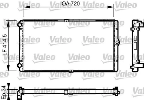 Valeo 732177  Su Radyatörü Transporter T4 98-03 2.5 TDI ürün görseli 1