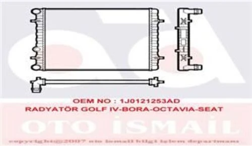Valeo 731606  Su Radyatörü Golf IV 98- Bora 98- 1.4 16V 1.6I 1.6 16V 1.8T 1.9TDI / A3 96- Tt 98- 1.8T / Toledo II 99- Leon 99- / Octavia I 96- ürün görseli 1
