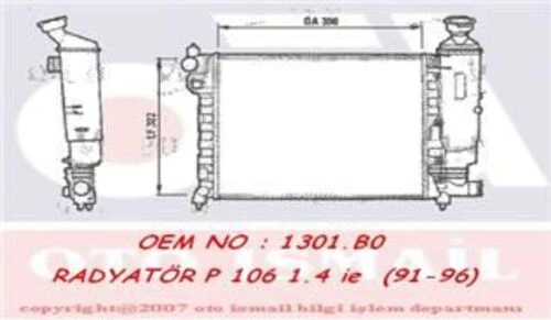 Valeo 730372  Su Radyatörü 106 91-96 1.4 Tu3M Mt Nac ürün görseli 1