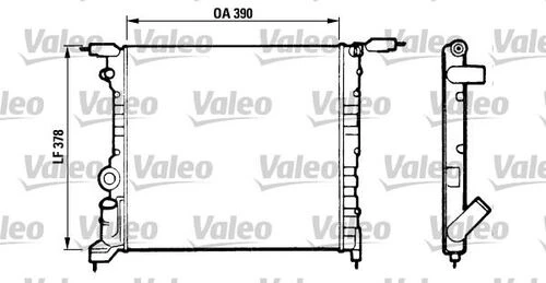 Valeo 816657  Su Radyatörü R19 1.4 E7J Nac CLIO I 90-98 1.4 8V E7J Mt Nac ürün görseli 1