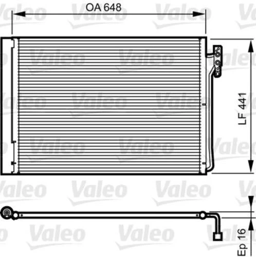Valeo 814165  Kondenser Range Rover Jrw000020 ürün görseli 1