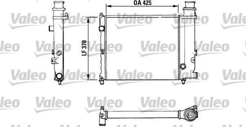 Valeo 883774  Su Radyatörü Bx 87-93 1.1 1.4 1.5 1.6 Mt Nac ürün görseli 1