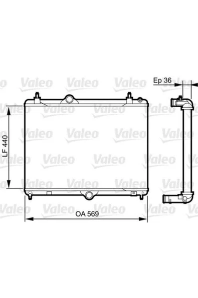 Valeo 735371  Su Radyatörü 508 10- 1.6 Hdı 1.6 Thp 1.6 Vtı / C5 08- ürün görseli 1