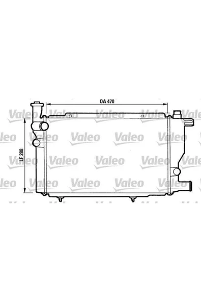 Valeo 810892  Su Radyatörü 205 83- 1.0 1.4 Mt Nac ürün görseli 1