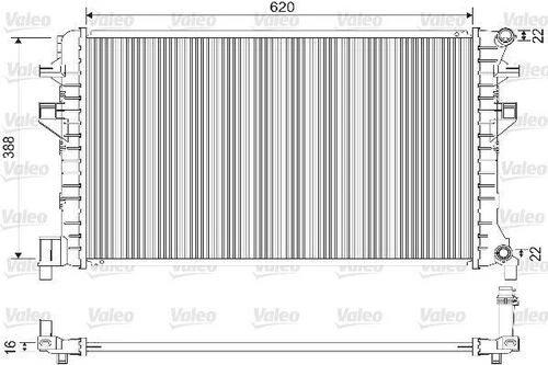 Valeo 733121  Radyatör Audi A3 Seat Leon VW Golf Vıı ürün görseli 1