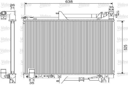 Valeo 733146  Radyatör Mitsubishi L200 Triton 2.5 Dı ürün görseli 1