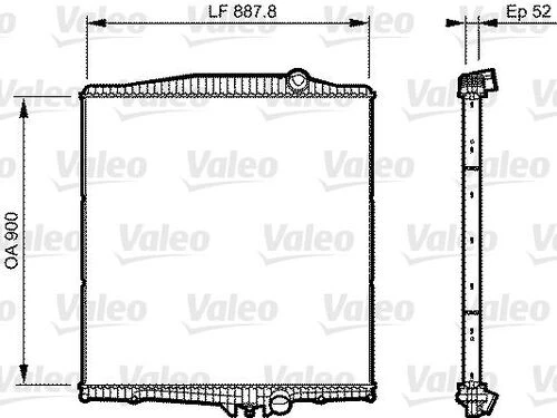 Valeo 733505  Radyatör (Çerçevesiz 734300) ürün görseli 1