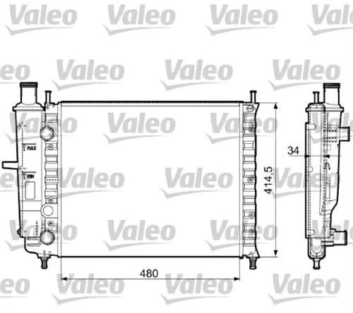 Valeo 732788  Su Radyatörü Marea Brava Bravo 1.6 16V ürün görseli 1